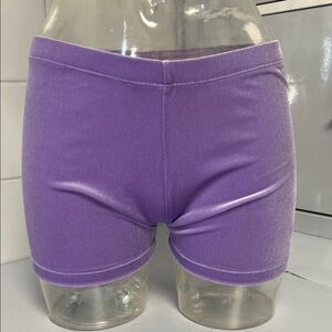 Stretch Velvet Lavender Dance Shorts L NWT Bal Togs